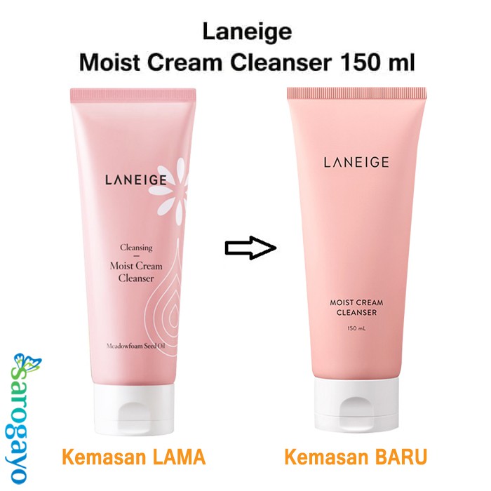cara pakai laneige moist cream cleanser