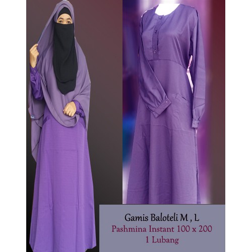 gamis set baloteli