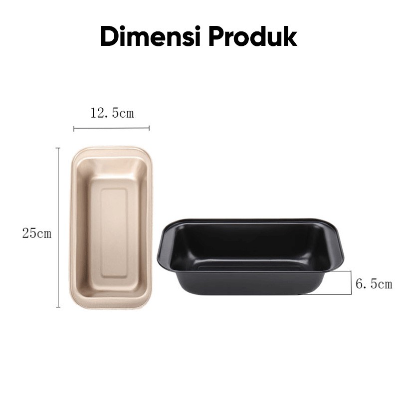 Loyang Roti Tawar Cake Pan Bread loaf Pan Loyang Roti Sobek Loyang Persegi Panjang Kue