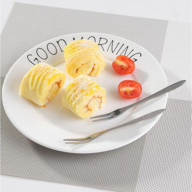 Garpu Buah Kue Kecil Dua Tusukan Stainless Steel Fruit Fork Cake