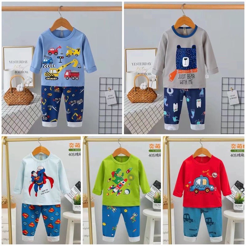 Piyama Anak Impor Lengan Panjang Ku bao Boy 6