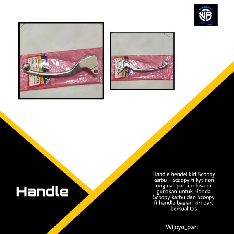 handle hendel kiri Scoopy karbu - Scoopy fi kyt non original .