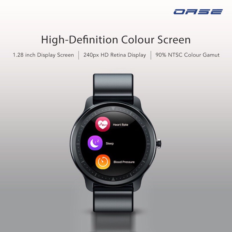 OASE Smartwatch Smartband for Health 10 Days Battery Android iOS H12W FREE STRAP Garansi 1 Tahun