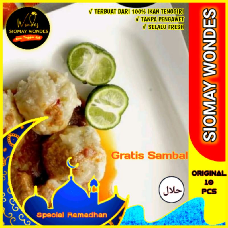 

SIOMAY FROZEN | SOMAY IKAN TENGGIRI GRATIS BUMBU ISI 10 PCS
