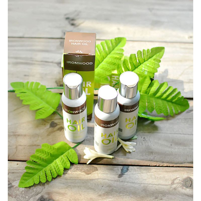 HAIR OIL PENGHITAM UBAN HERBAL,SERUM RAMBUT ALAMI, IRONWOOD