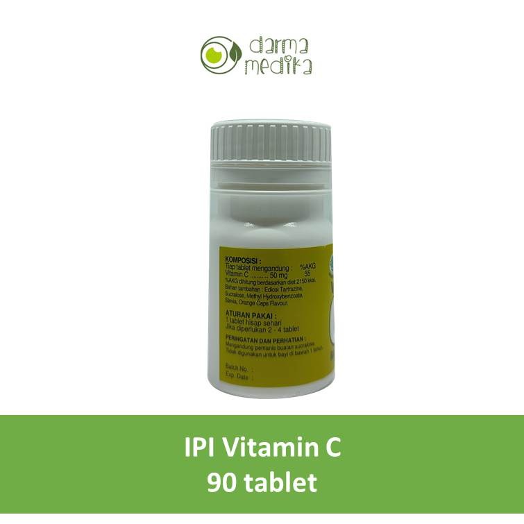IPI Vitamin C Rasa jeruk 90 tablet 90tablet
