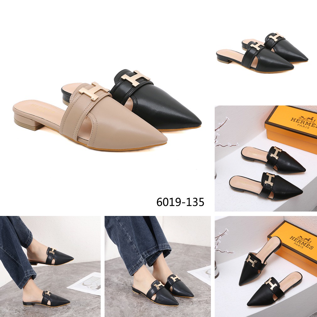 Leather 'H' Iconic Loafers Shoes #6019-135