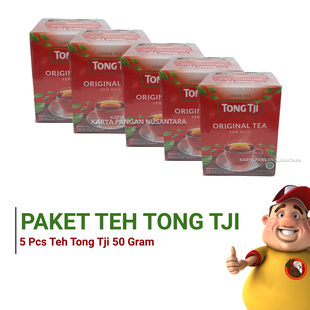 

PAKET TEH TONG TJI SUPER TEA TEH SEDUH TONGTJI PACK 5 X 50GR
