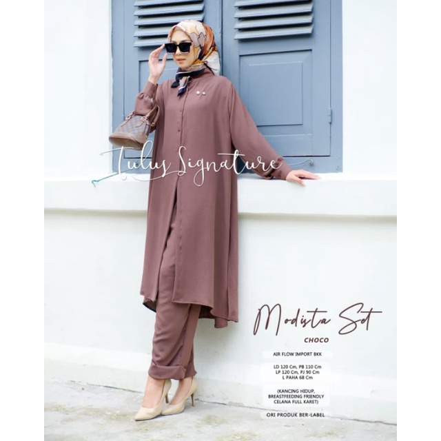 MODISTA SET BY TULUS SIGNATURE (ONE SET WANITA) Setelan muslimah rekomeded