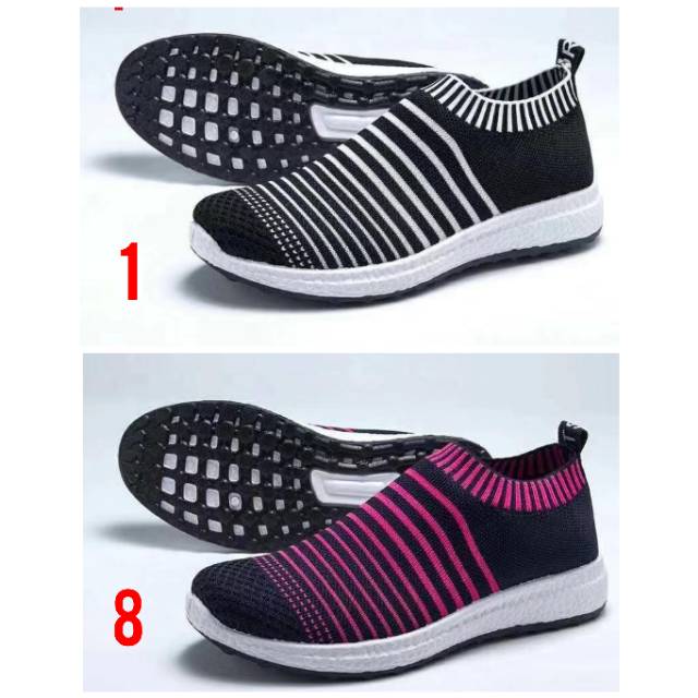 Sepatu slip on cewek sport import