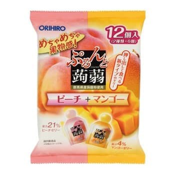 

ORIHIRO Konjac Jelly Pouch Peach & Mango 120gr / Konnyaku Jelly Japan