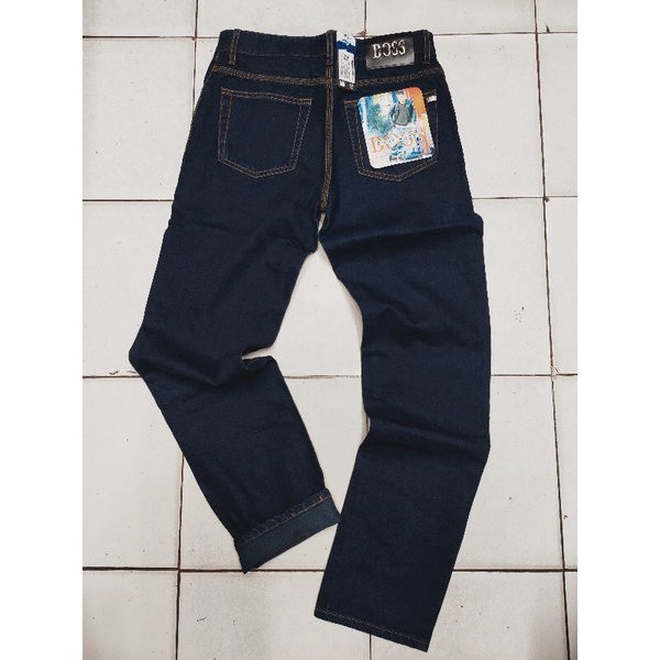 Celana panjang jeans pria Boss Original
