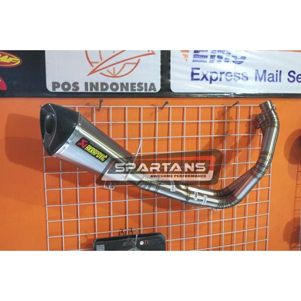 KNALPOT KAWASAKI ER6N AKRAPOVIC CONICAL CARBON TIP