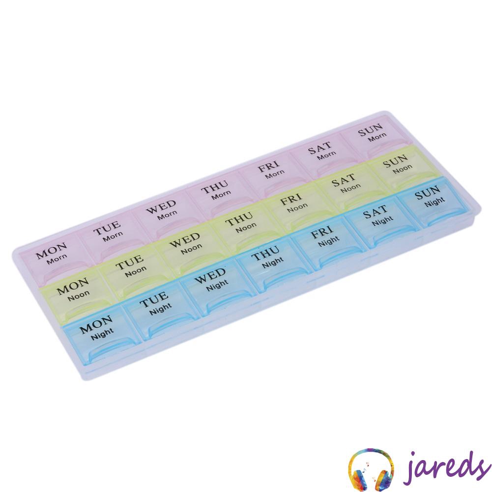 Cod Great Transparan 21 Kompartemen 7 Hari Mingguan Tutup Tablet Pill Box Holder Case Shopee Indonesia