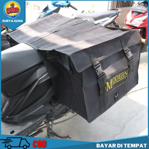Tas Samping Motor Tas Motor Kanvas Kuat Tahan Air