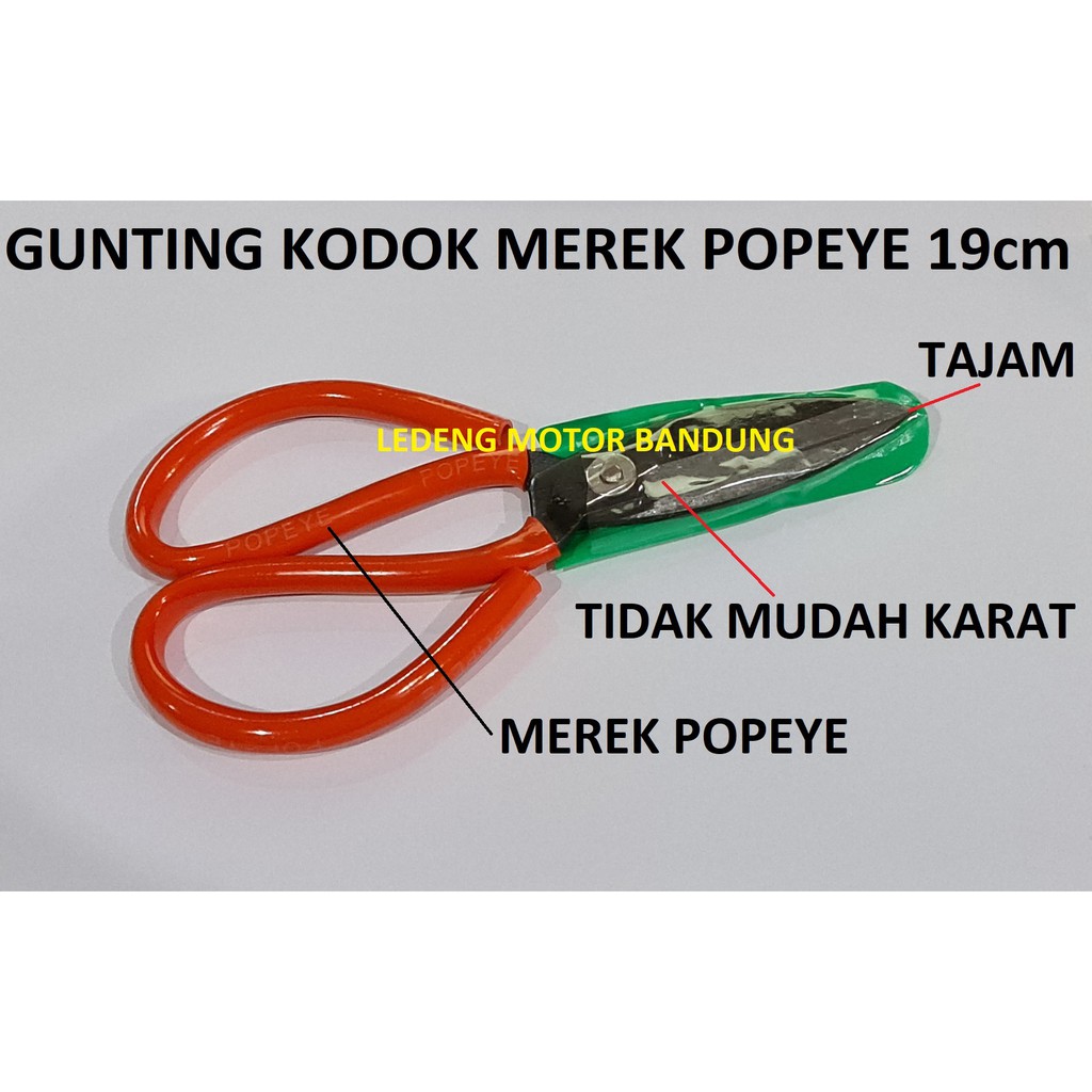 Gunting Kodok Kain Potong Tajam Kertas Plastik Tailor Scissors