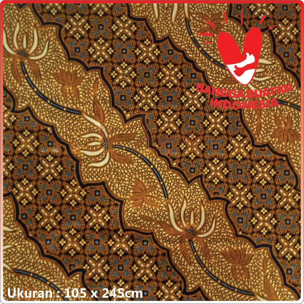 Kain Batik Sogan Motif Cakar Kembang