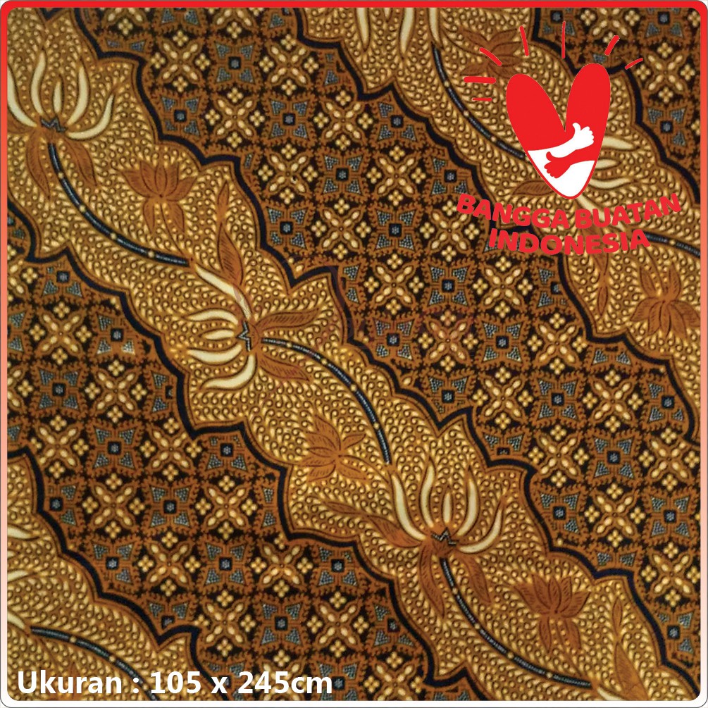 Kain Batik Sogan Motif Cakar Kembang