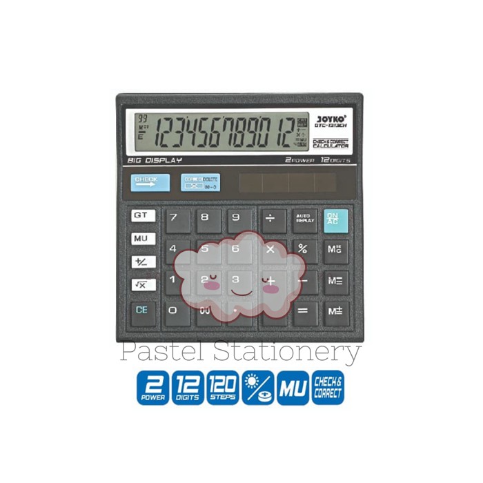 

Calculator Pasar Joyko DTC-1313CH - Kalkulator 12 Digits Check Correct