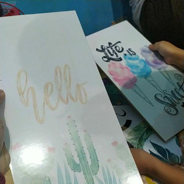 Hiasan Dinding Kata Poster Kayu Quotes Cafe Vintage Wall Decor Ruangan Dekorasi Rumah Quotes Mk139