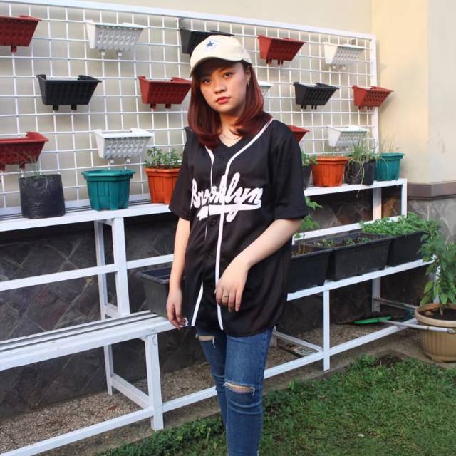 JERSEY BASEBALL BROOKLYN  BAJU BASEBALL  KAOS HIPHOP