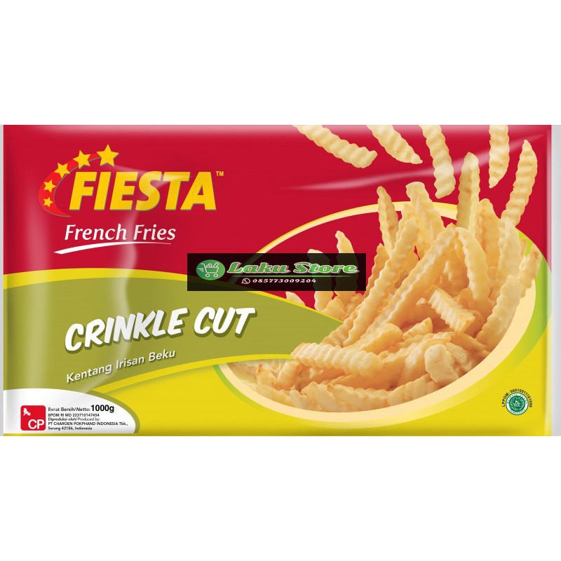 

Fiesta Crinkle Cut 1000 gr (kentang goreng)