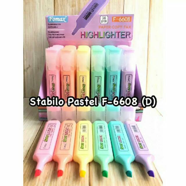 

Highlighter Davis Warna Pastel F-6608-36