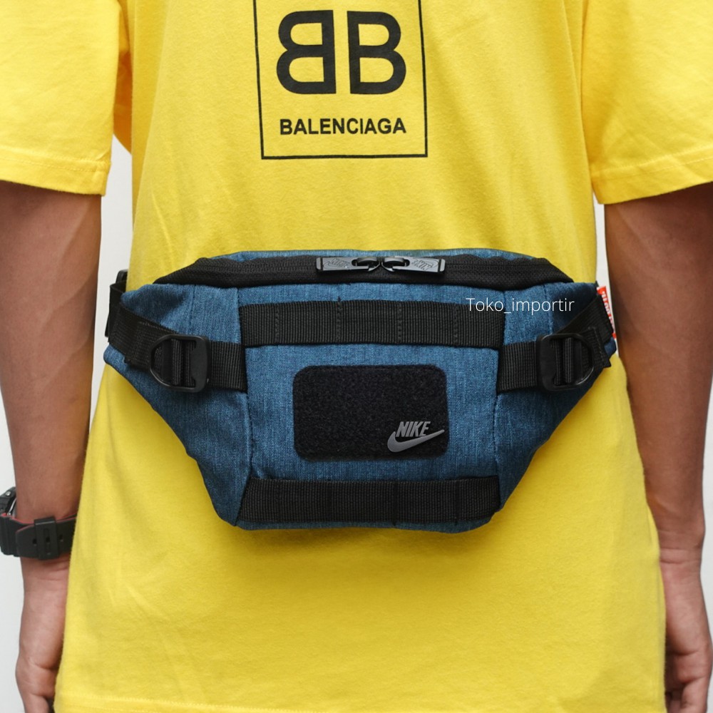 Waistbag Nike Kanvas Import High Quality Mirror ORI Tas Pinggang Pria