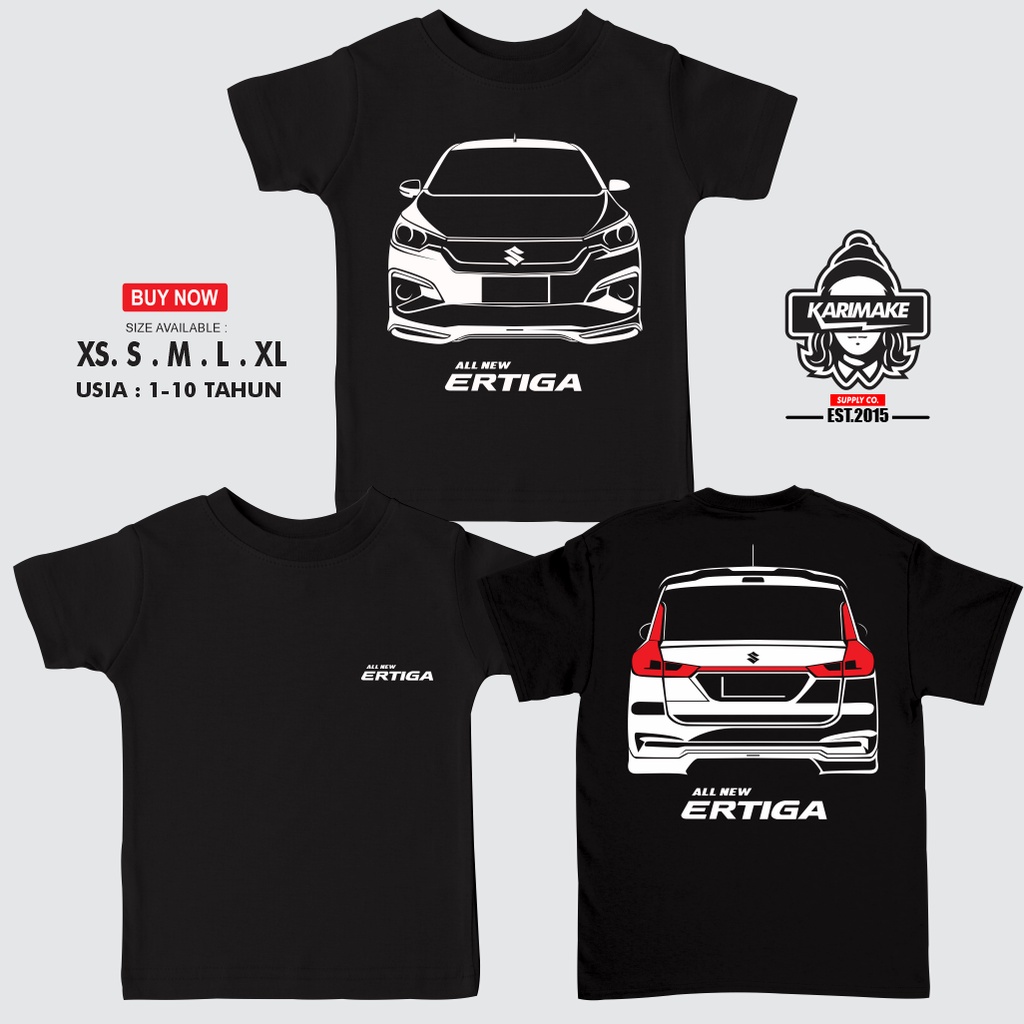 Kaos Baju Anak SUZUKI ALL NEW ERTIGA Kaos Otomotif