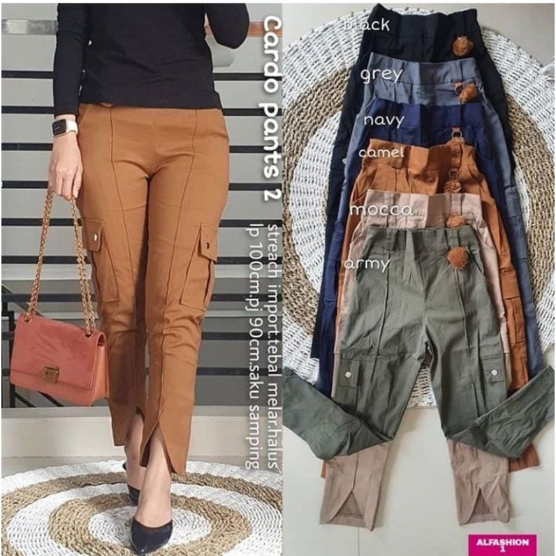 Cardo Pant//Celana Cargo//Pant Wanita//Celana cewek//Celana wanita