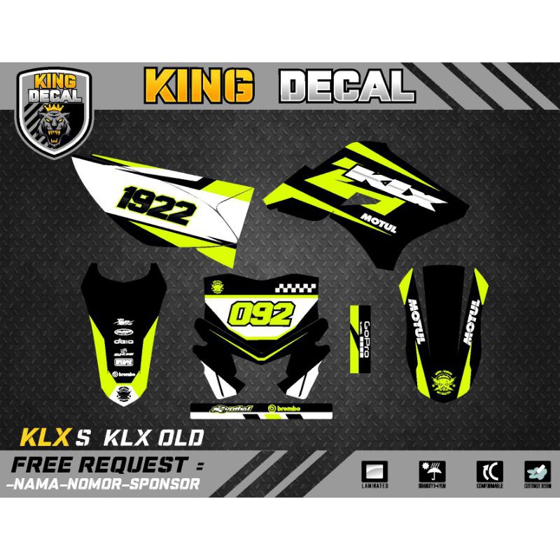DECAL KLX OLD DECAL KLX S DECAL STICKER KLX 23