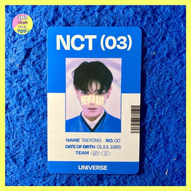 [READY] TAEYONG NCT 2021 Official ID Card from NCT (03) Universe MD ID Card + Photo Card PC Set Phot