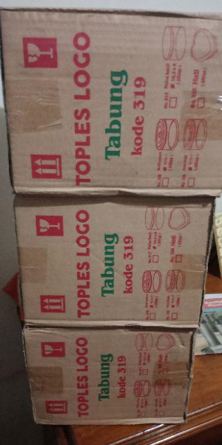 Toples Tabung Kecil Plastik Kue Permen Kacang Makanan 325gr Logo 319 1 Lusin - By Gosend