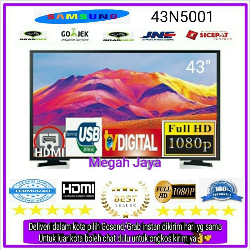 SAMSUNG LED TV (dijamin murah) 43 inch 43N5001 Digital Usb FHD | Shopee