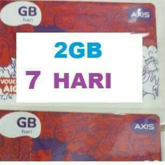Voucher Axis 2 gb