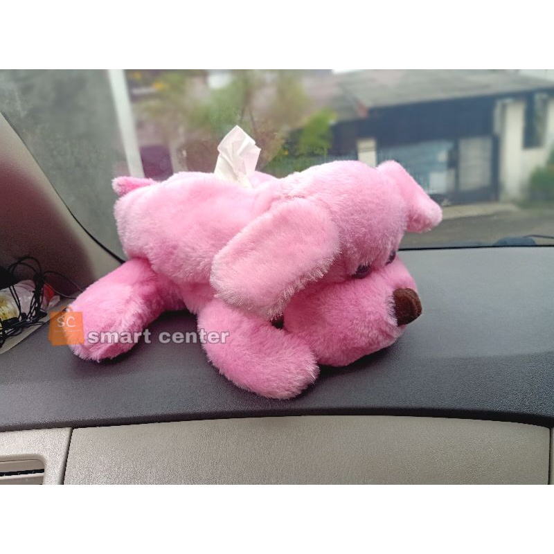 Tempat Tissue Boneka Dog Sarung Cover Tisu Karakter