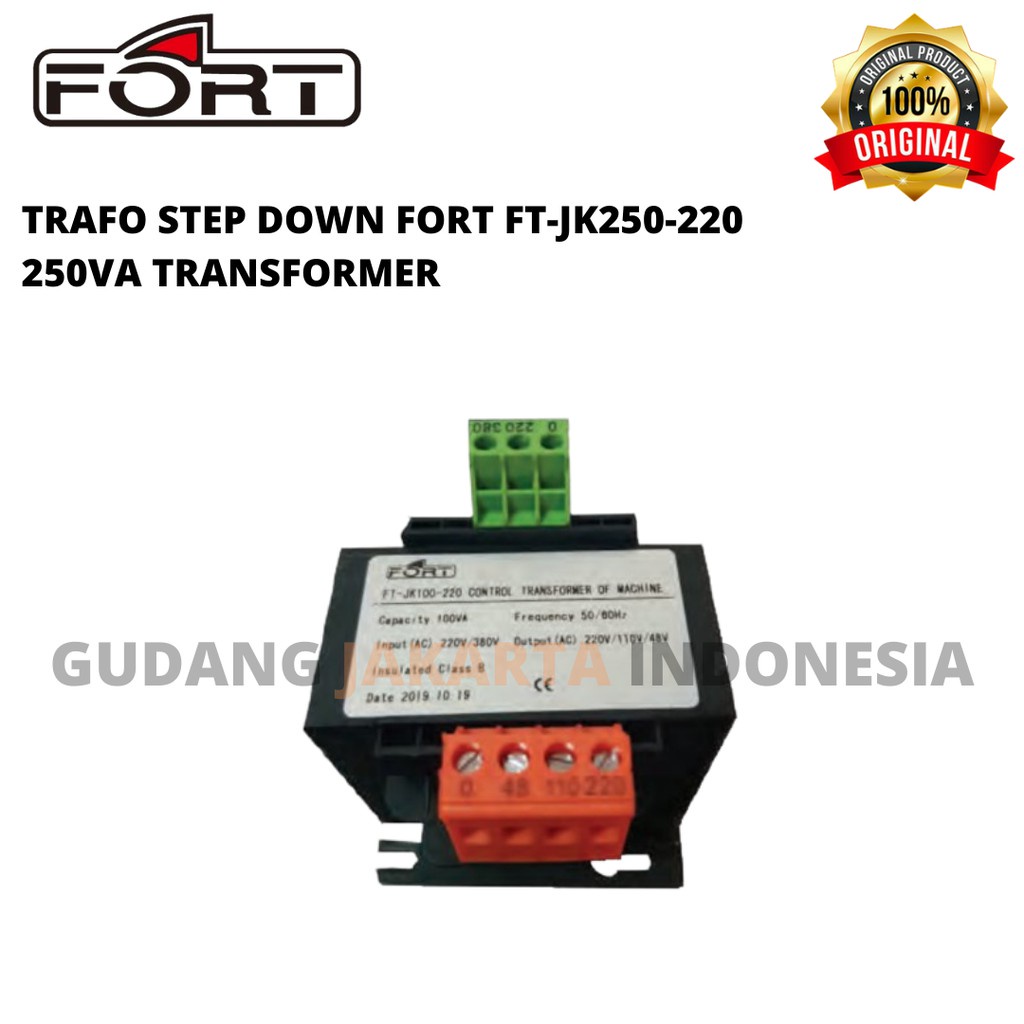 TRAFO STEP DOWN FORT TRANSFORMER FT-JK63-220 /  FT-JK100-220 /  FT-JK160-220 /  FT-JK160-36 /  FT-JK