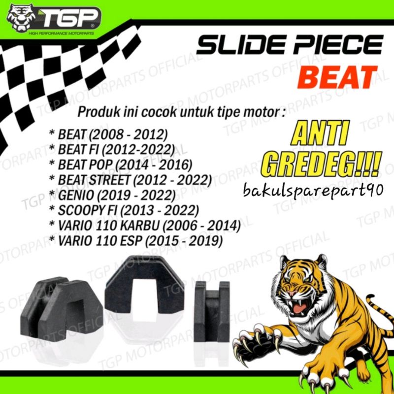 Slider Piece Slide Piece Tutup Rumah Roller Honda Beat Vario 110 Scoopy Fi ESP Original Slide Piece 