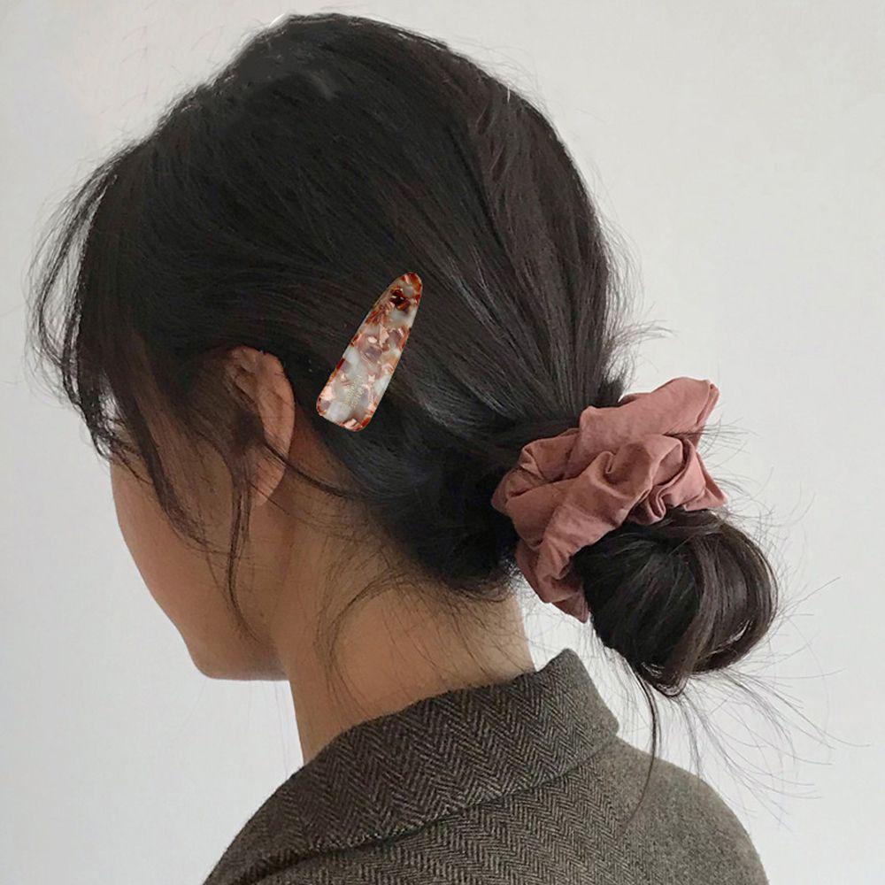 AUGUSTINA Women Barrettes Ins Elegan Untuk Gadis Klip Duckbill Temperamen Asetat