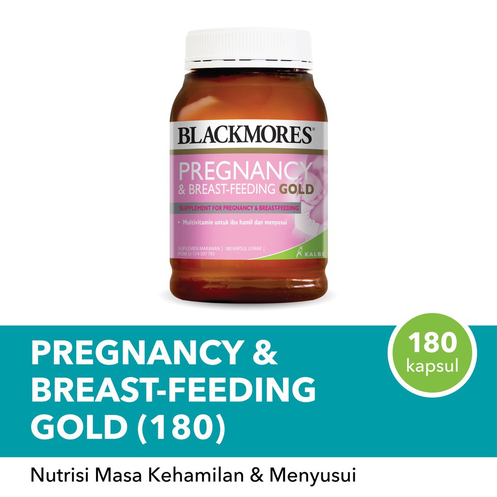 Blackmores Pregnancy &amp; and Breast-Feeding Gold isi 60 Tablet / 120 Tablet / 180 Tablet BPOM Kalbe