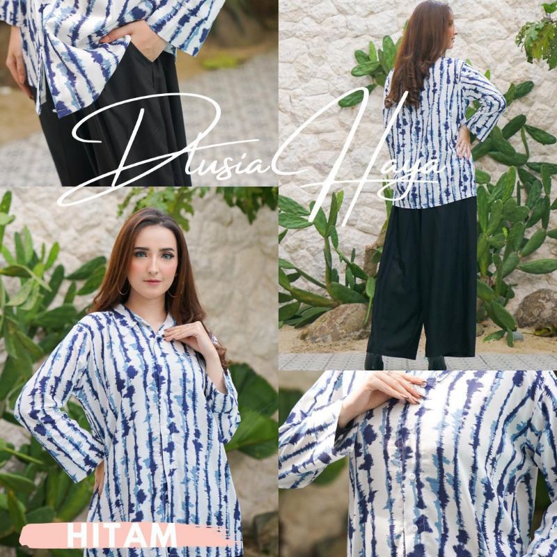 Daster arab DLUSIA HAYA One Set Kulot Rayon super