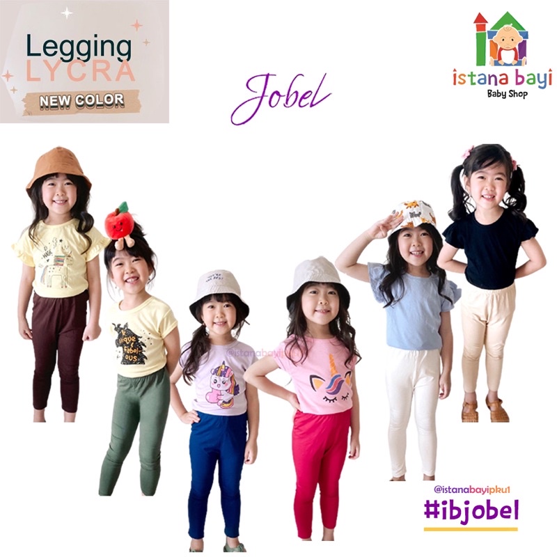 Kazel Jobel Legging Lycra New Color - Legging Anak murah 1 Pcs