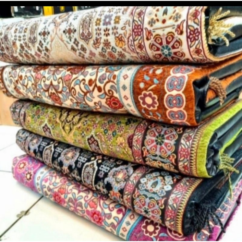 Sajadah Busa Tebal 5 cm pakai Resleting Empuk & padat  uk 70x110