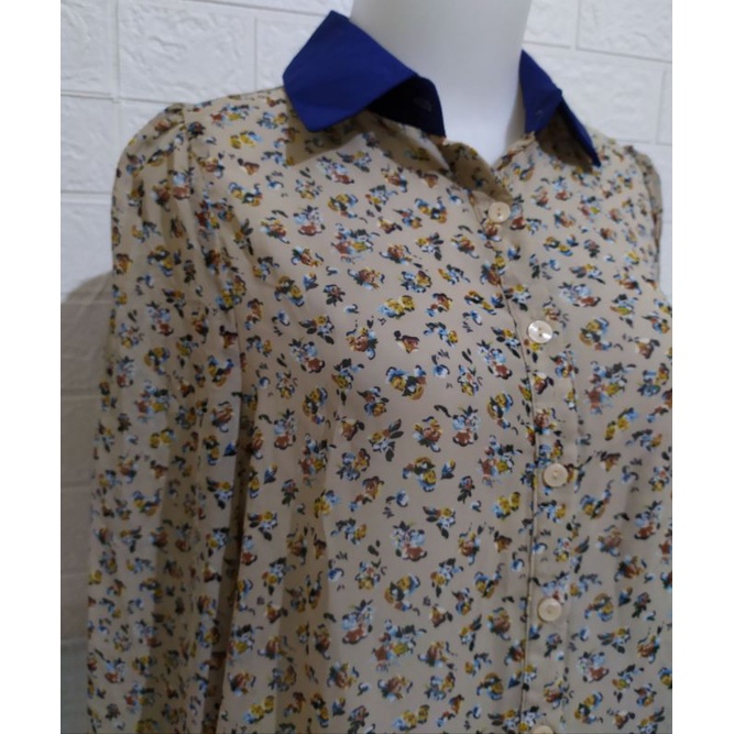 Kemeja Kerja wanita/Kemeja sifon Bunga2 PL230