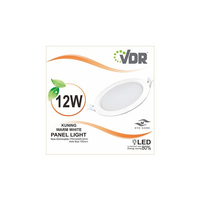 VDR LED Panel Light 12 Watt V-212-1PL Putih V-212-1PLW Kuning