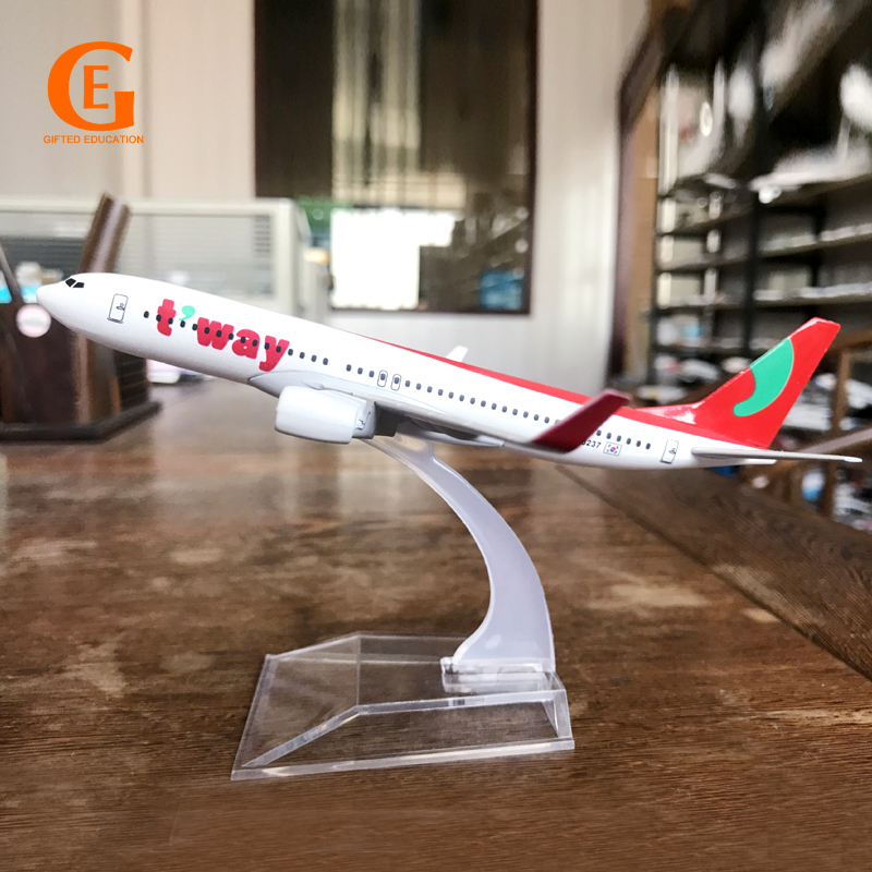 Korea Tway Air Diecast Boeing 737model Pesawat B737 Pesawat Metal Airplane Aviation Hadiah