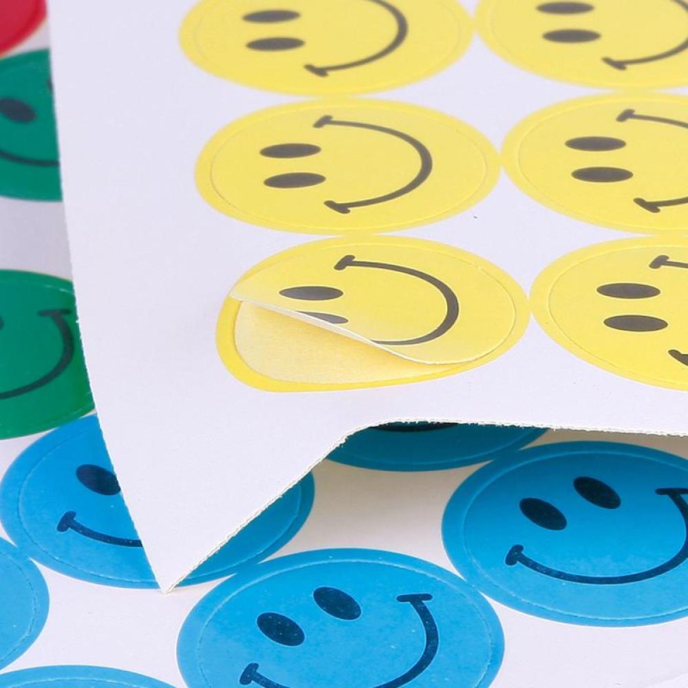 Timekey 540Pcs Stiker Penghargaan Anak Motif Smiley Face Untuk Guru Sekolah miss it A9K3