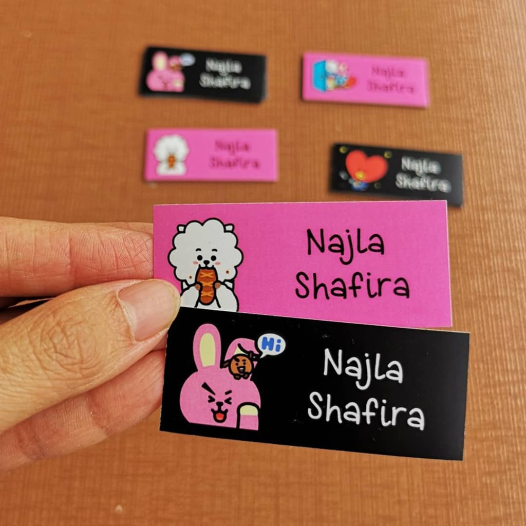 

Label Nama DESAIN SUKA-SUKA - BT21