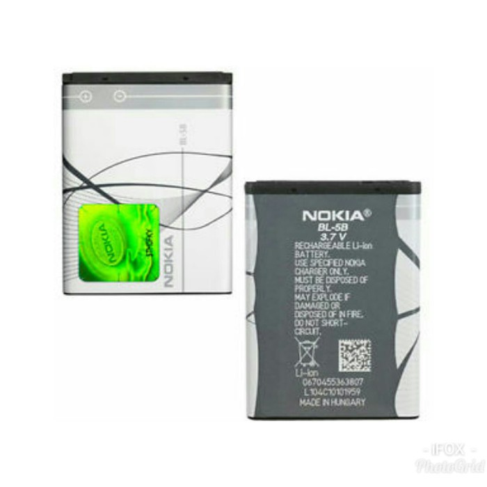 Battery Batre Baterai Nokia 5B 3220 3230 6070 BL-5B BL5B BL 5B