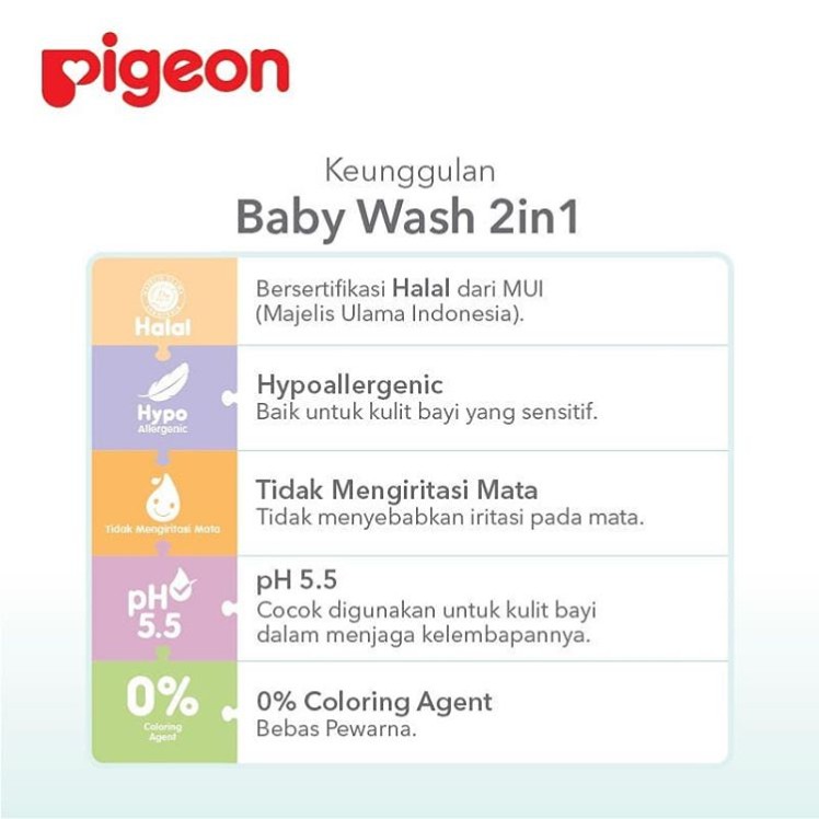 Pigeon Baby Wash 2 in 1 Refill 600 ml